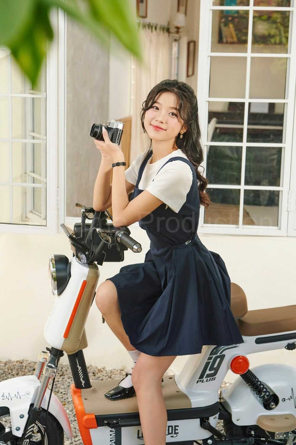 Xe đạp điện thấp Aima I9 với chiều cao yên xe phù hợp
