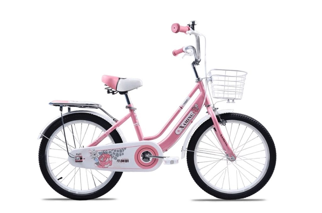 Xe đạp mini nữ học sinh có giỏ tiện lợi