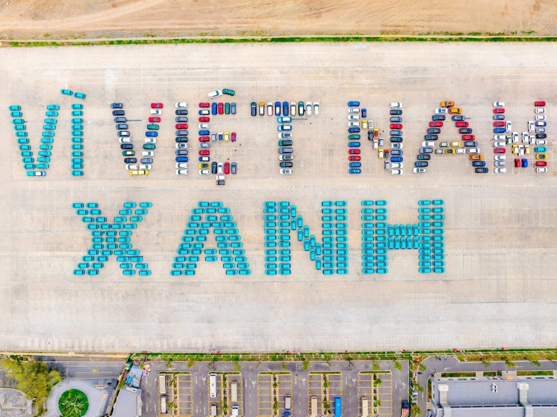 xe điện VinFast trong chiến dịch tương lai xanh