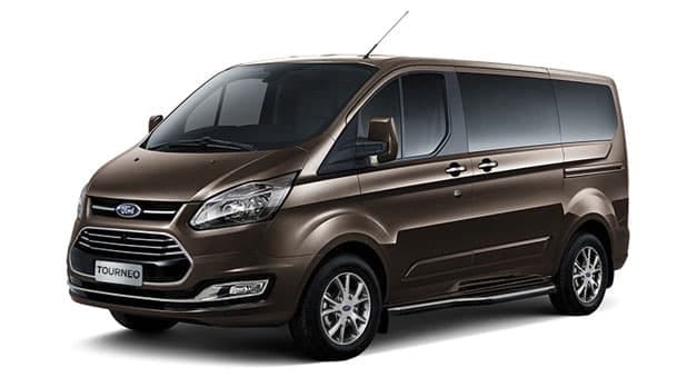 Xe Ford 7 chỗ Tourneo màu nâu ánh kim độc đáo