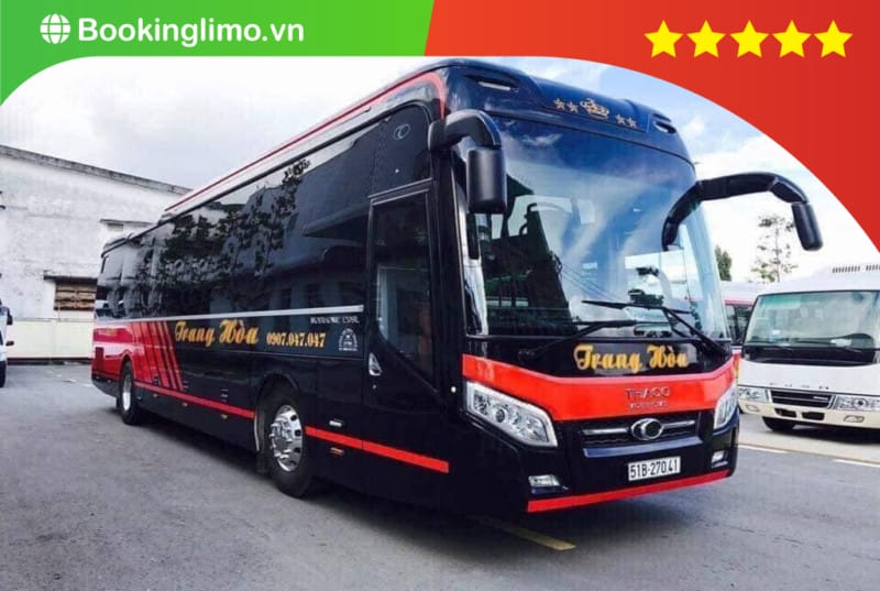 Xe giường nằm hiện đại của nhà xe Trang Hòa phục vụ tuyến Sài Gòn Buôn Mê Thuột