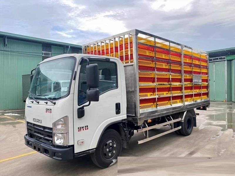 Xe Isuzu QKR 210 chuyên chở gia cầm