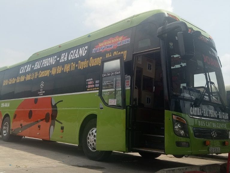 Xe khách Bus Cát Bà Center chất lượng cao trên tuyến Bắc Ninh Hải Phòng