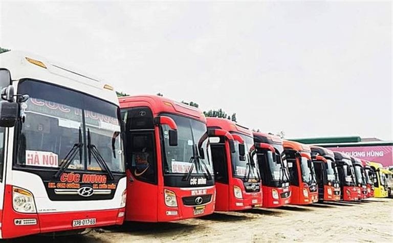Xe khách Cúc Mừng trên tuyến Nghệ An Hải Dương được nhiều hành khách tin tưởng lựa chọn