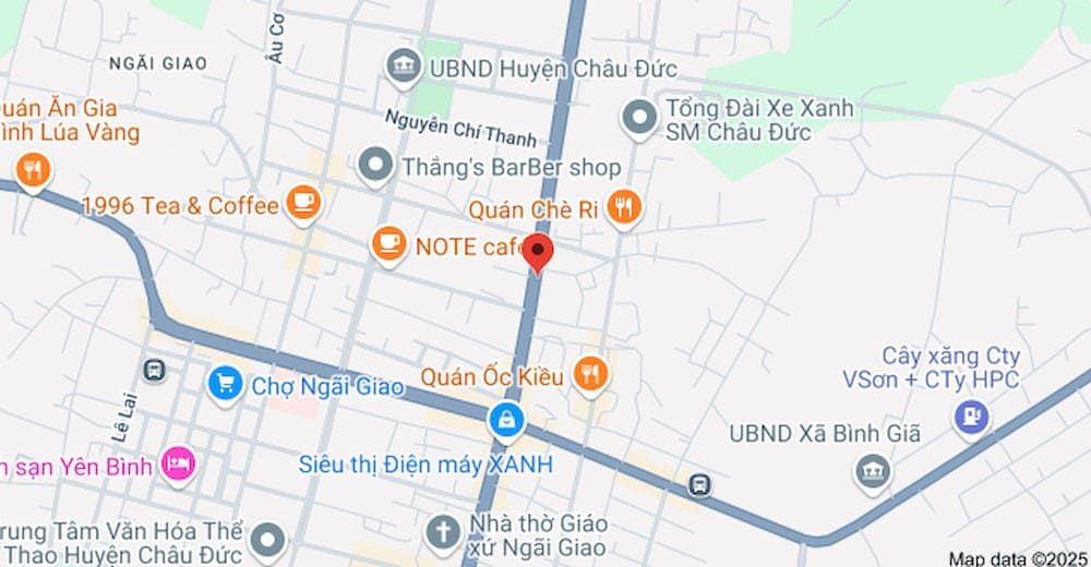 Mạng lưới văn phòng phân bổ ở Huyện Châu Đức