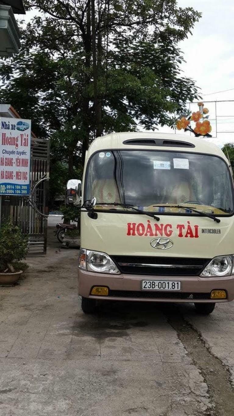 Xe khách Hoàng Tài sẵn sàng phục vụ tuyến Hà Giang Mèo Vạc