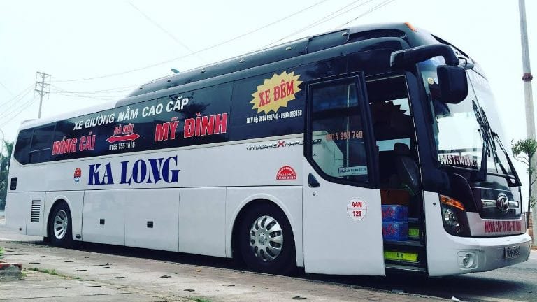 Xe khách KaLong hiện đại với giường nằm thoải mái