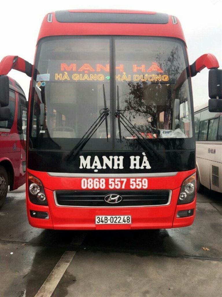 Xe khách Nghệ An Hải Dương Mạnh Hà có chất lượng phương tiện vượt trội và đội ngũ nhân viên chuyên nghiệp