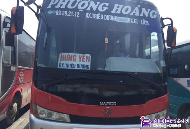Xe khách phục vụ hành trình Hà Nội Hưng Yên