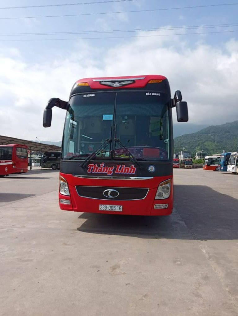 Xe khách Thắng Linh với mức giá ưu đãi trên tuyến Hà Giang Bắc Giang