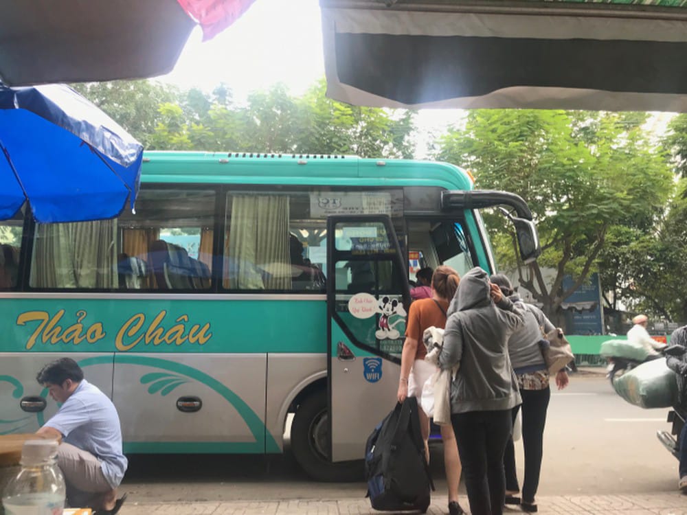 Xe khách Thảo Châu tiết kiệm đi Tiền Giang