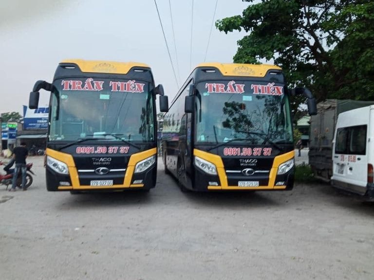 Xe khách Trần Tiến trên tuyến Hà Nội Pleiku