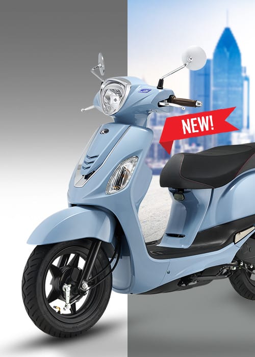 Xe máy 50cc Kymco Like màu đỏ thanh lịch