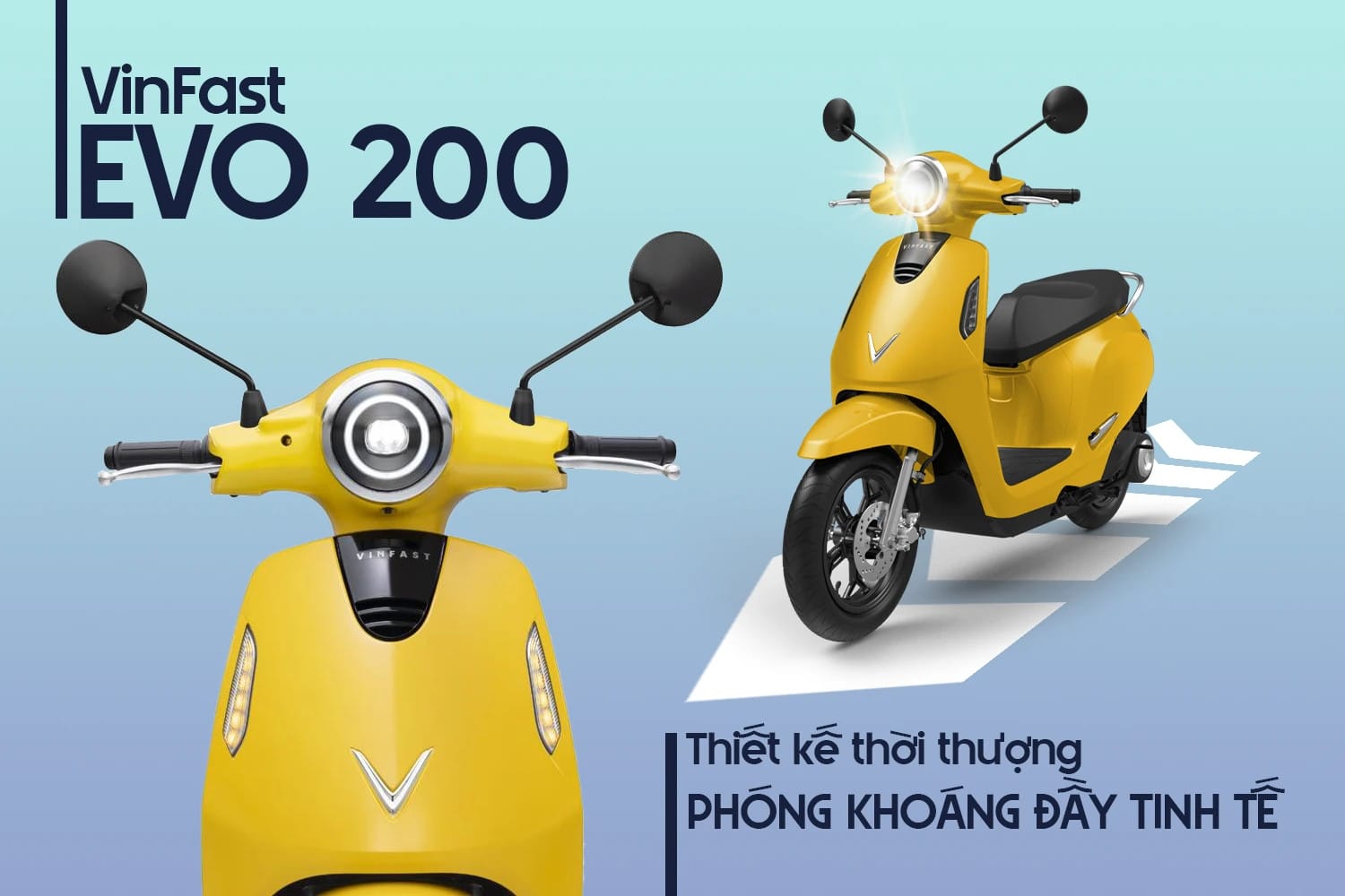 Xe máy điện đẹp cho nam VinFast Evo 200 với thiết kế thể thao