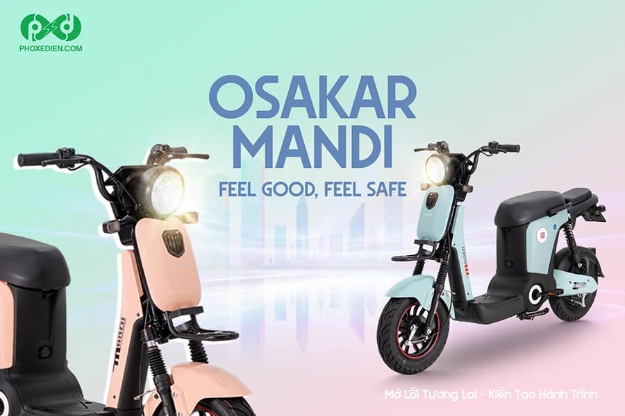 Xe máy điện nữ Osakar Mandi nhỏ gọn, thanh lịch