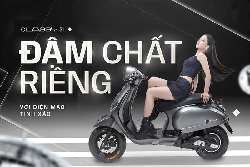 Xe máy điện OSAKAR Classy SI diện mạo tinh xảo