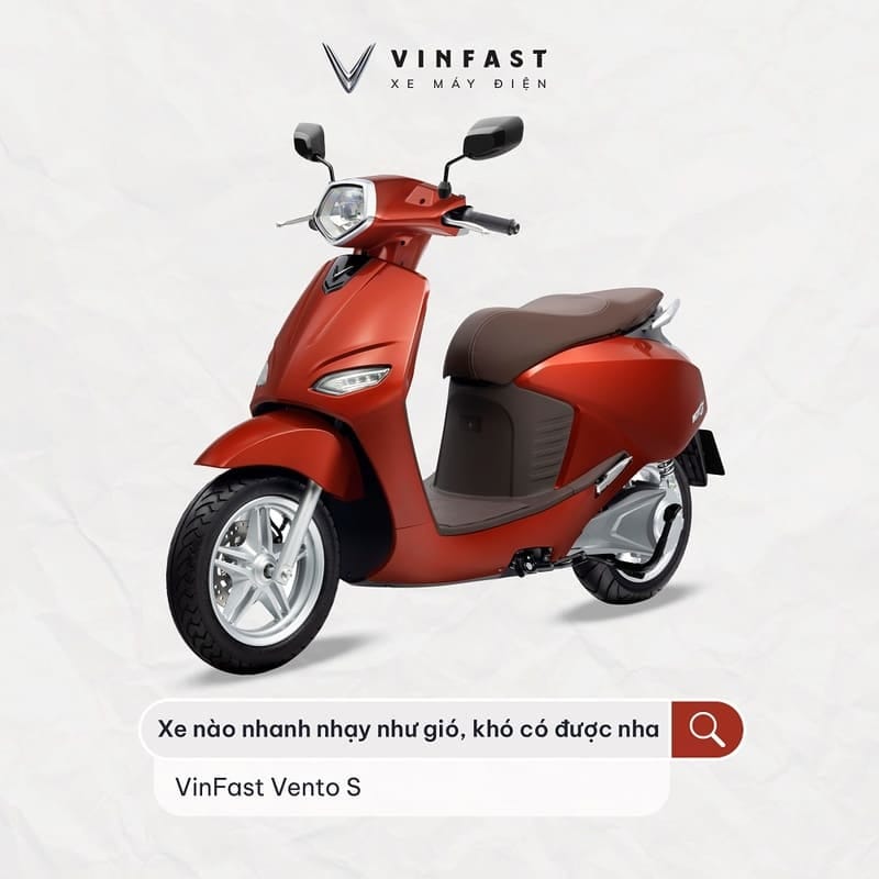 Xe máy điện Vento S thuộc phân khúc cao cấp và yêu cầu bằng lái hợp lệ