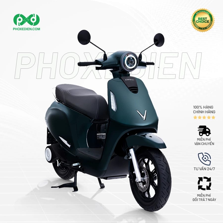 Xe máy điện VinFast Evo 200 Lite màu trắng với thiết kế hiện đại, phù hợp di chuyển đô thị