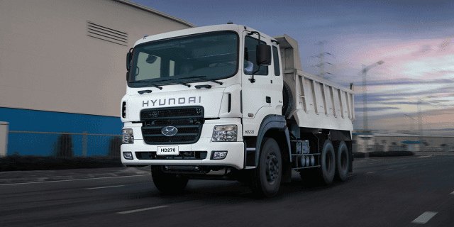 Hyundai HD270 sở hữu khả năng vận hành bền bỉ với công suất khủng