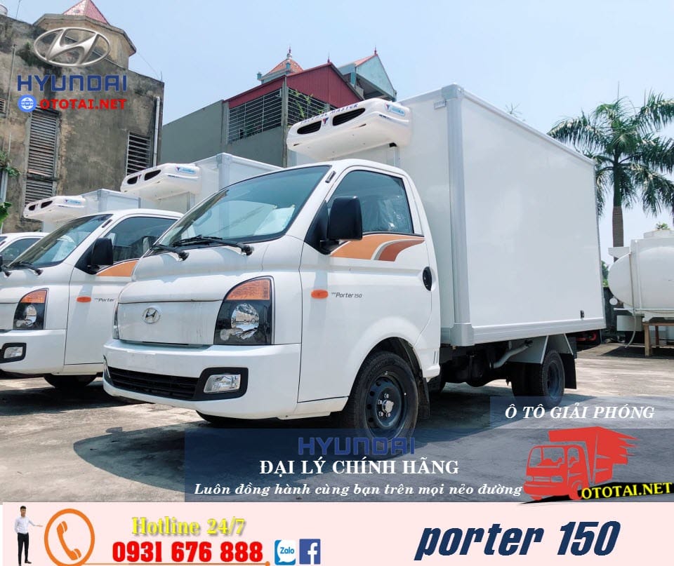 xe tải 1.5 tấn Hyundai Porter 150 đông lạnh
