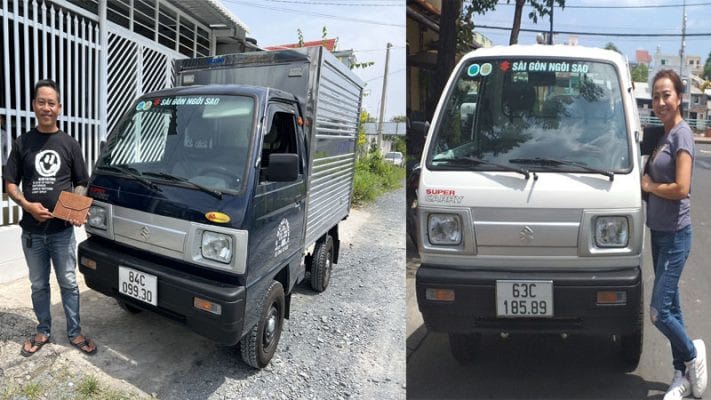 Xe tải 500 kg Suzuki với thùng lửng, linh hoạt trong việc vận chuyển đa dạng hàng hóa
