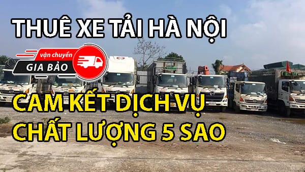 Xe tải chở hàng tại Hà Nội đang hoạt động trên đường phố