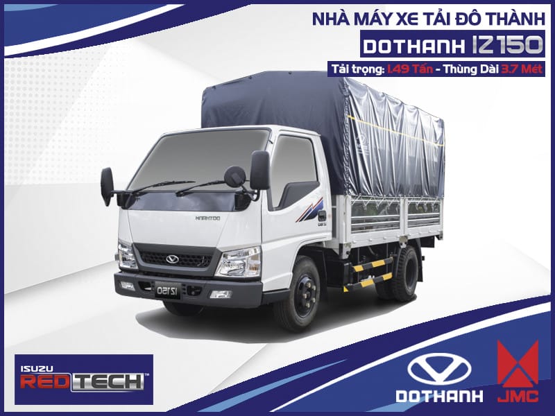 Xe tải Đô Thành IZ150 nhỏ gọn, phù hợp vận chuyển nội thành.