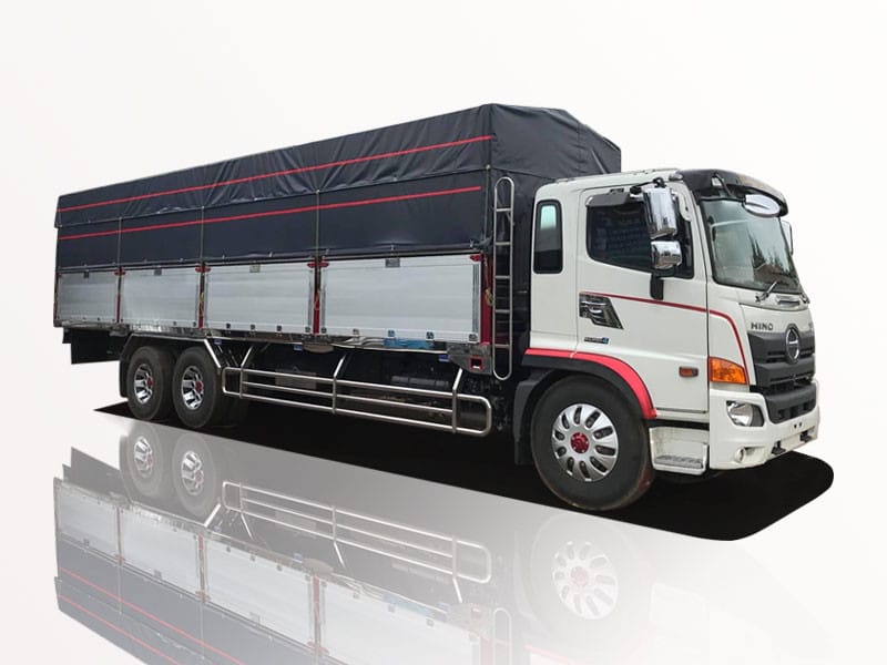 Xe tải Hino FL8JW7A 15 tấn thùng mui bạt, tham khảo giá xe tải Hino nặng