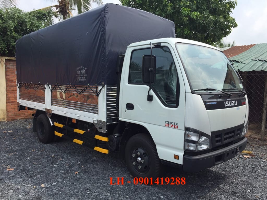 Xe tải Isuzu 2.9 tấn tổng thể nhìn từ góc nghiêng
