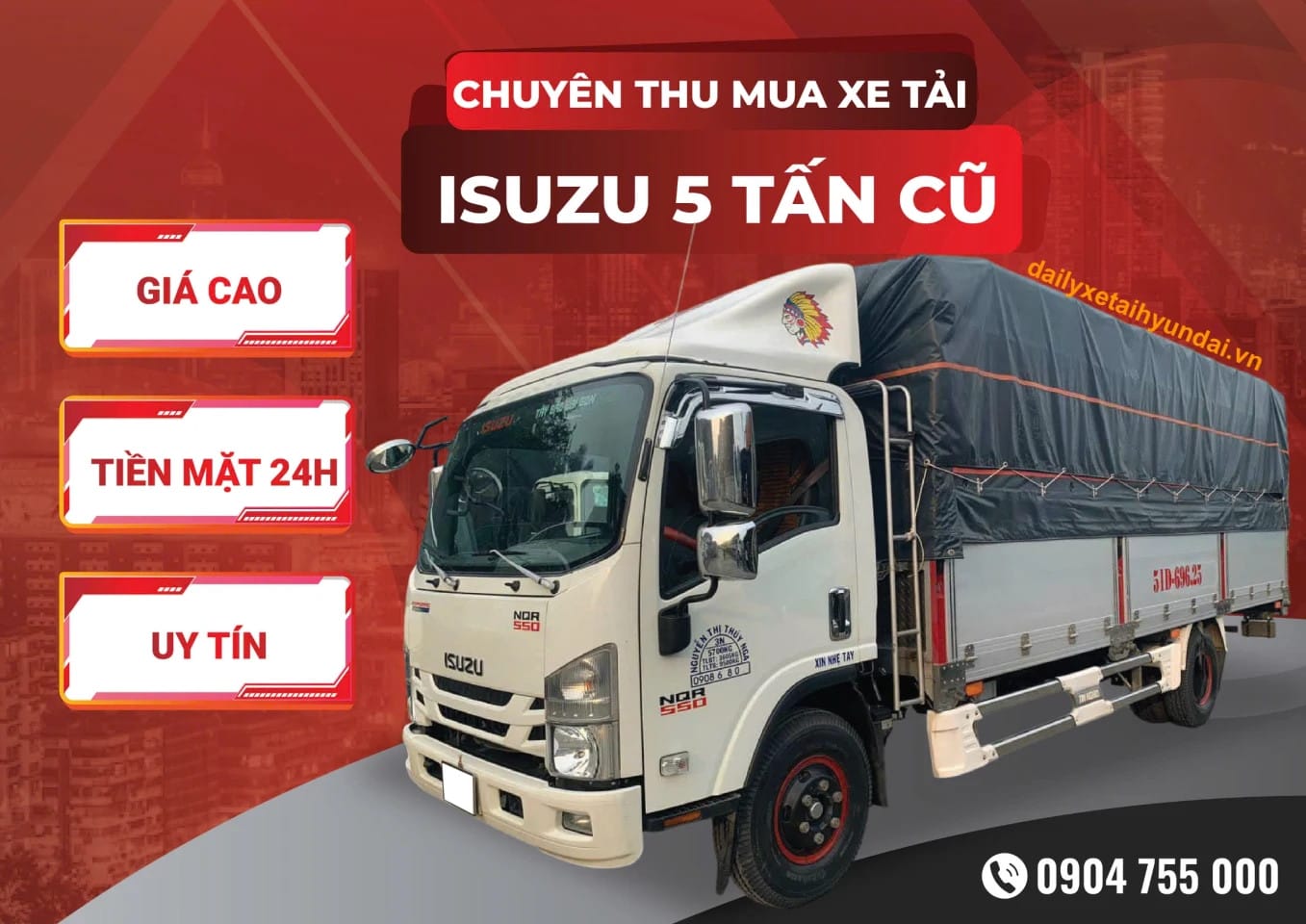 Xe tải Isuzu 5 tấn cũ tổng quan
