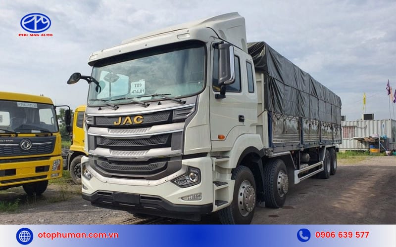 Xe tải JAC A5 nhập khẩu với cabin thoải mái và thùng xe lớn