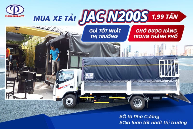 Xe tải JAC N200S vận hành hiệu quả trong thành phố