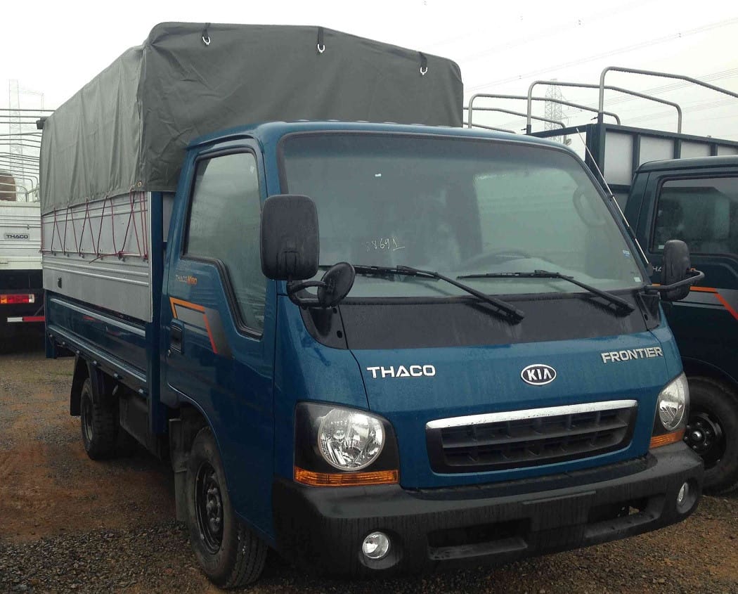 Xe tải Kia cũ 1.25 tấn màu trắng, phù hợp chở hàng nhẹ tại Hà Nội.