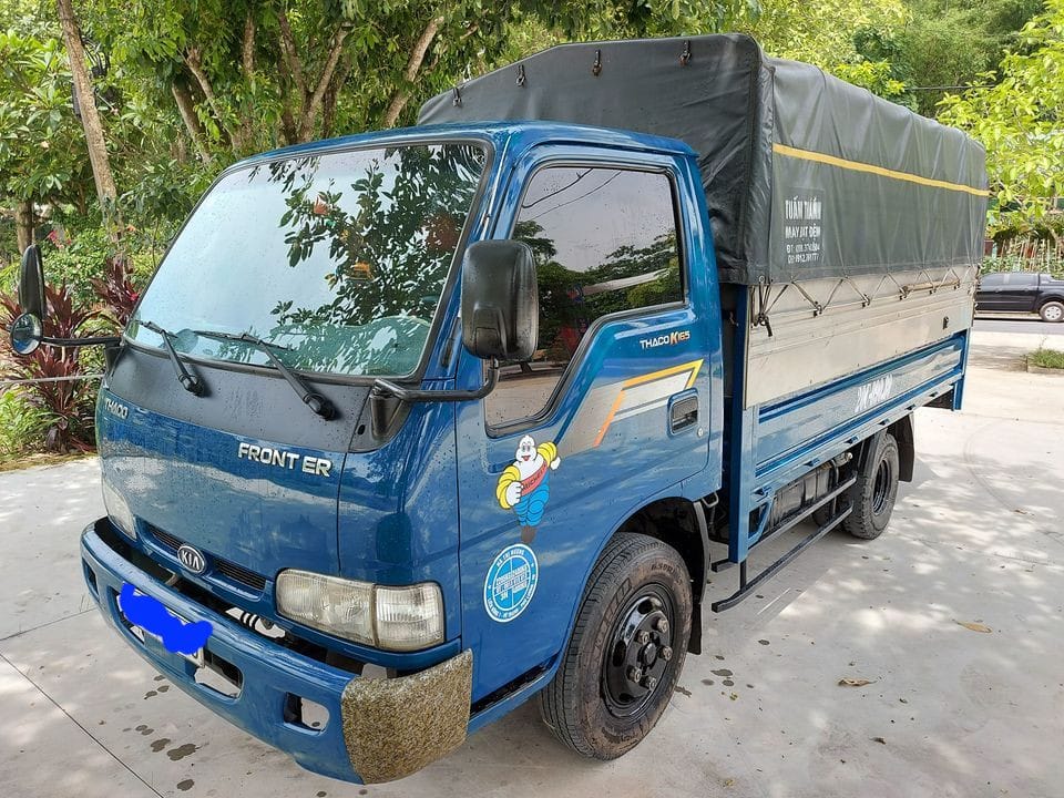 Xe tải Kia cũ với thùng kín phù hợp vận chuyển hàng hóa tại Đồng Tháp