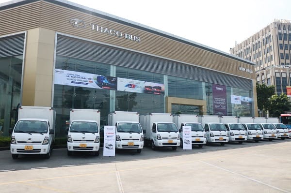 Xe tải Kia Frontier K200 và K250 thế hệ mới đậu tại showroom