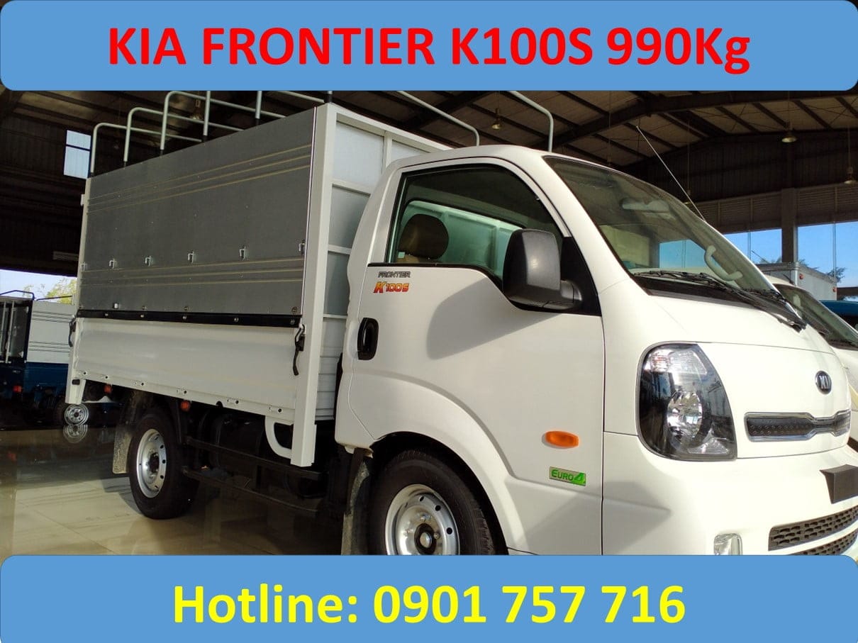 Xe tải Kia K100S 990kg ngoại thất màu xanh