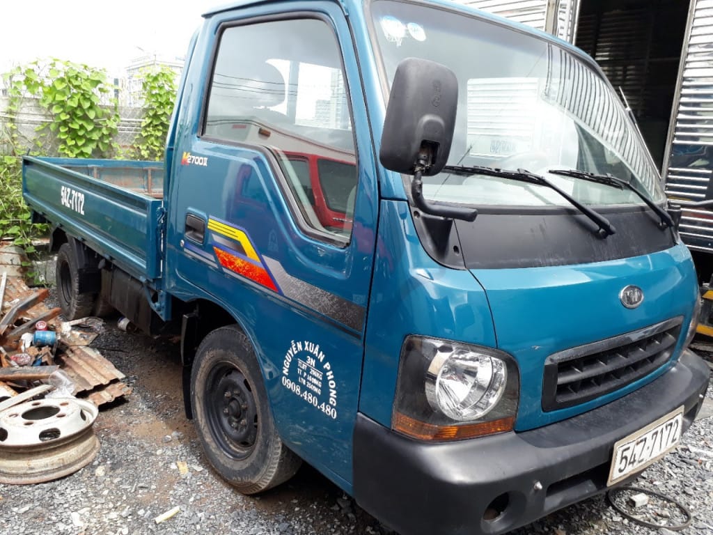 Xe tải Kia K2700 cũ thùng lửng tải trọng trên 1 tấn