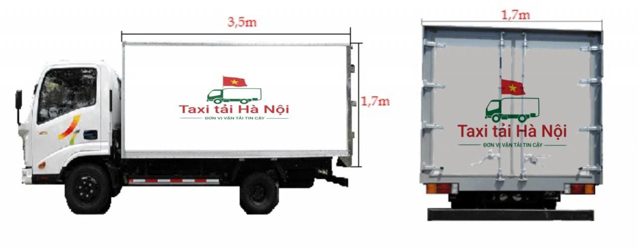 Xe tải nhỏ màu trắng đang chờ để thực hiện dịch vụ thuê xe tải chuyển đồ
