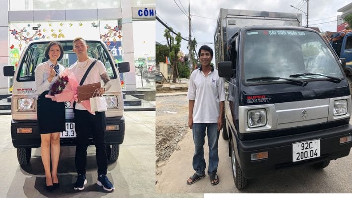 Xe tải Suzuki 500kg thùng kín cho vận chuyển hàng hóa
