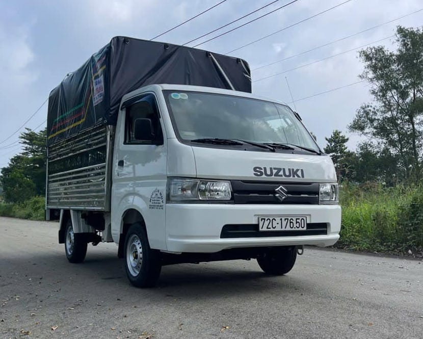 Xe tải Suzuki 750kg đời 2021 thùng mui bạt