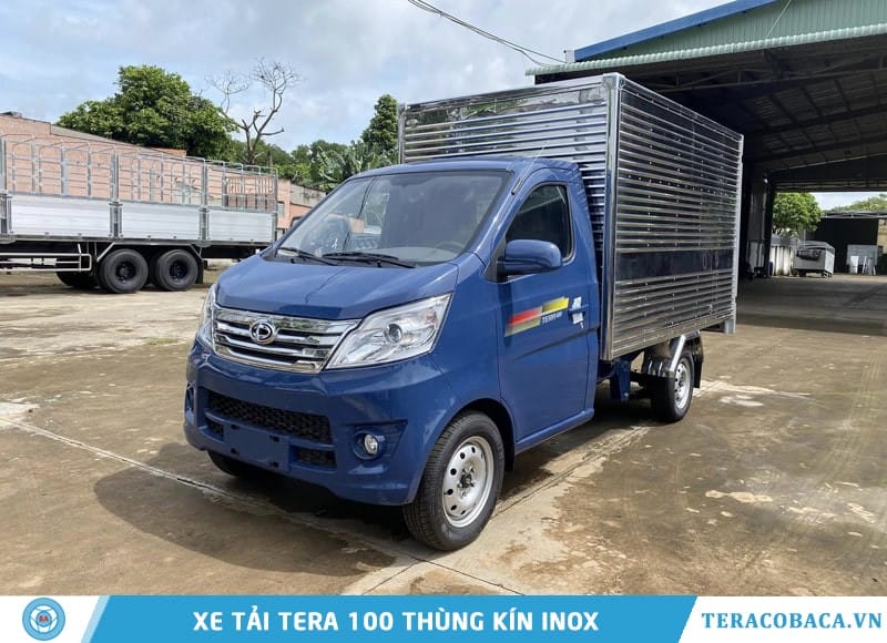 Xe tải Teraco 990kg thùng kín inox
