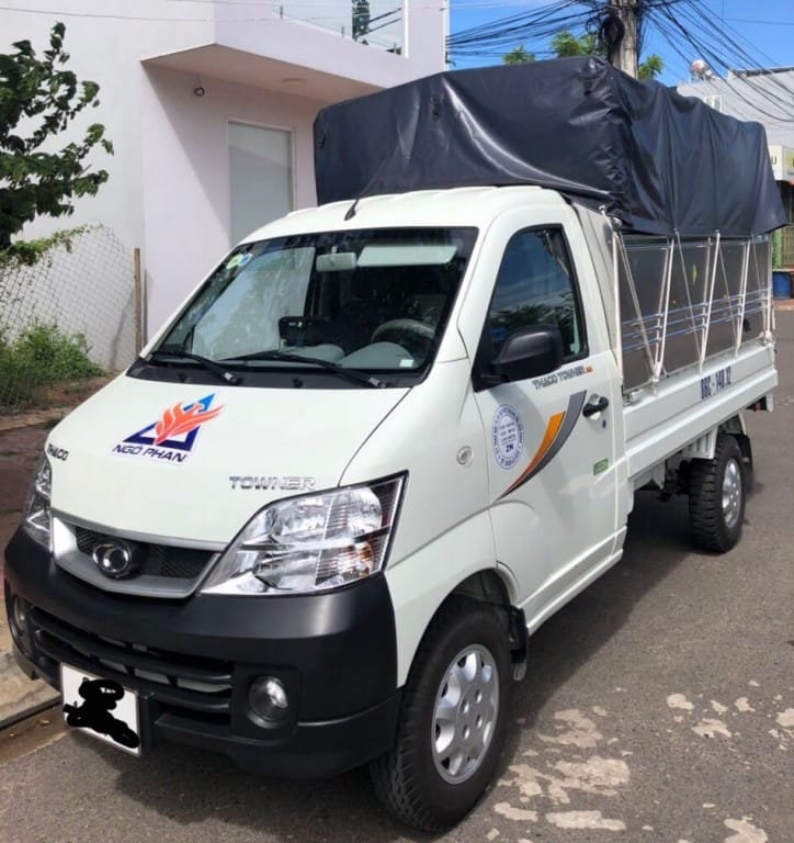 Xe tải Thaco Towner 990kg cũ đời 2021 thùng bạt còn mới