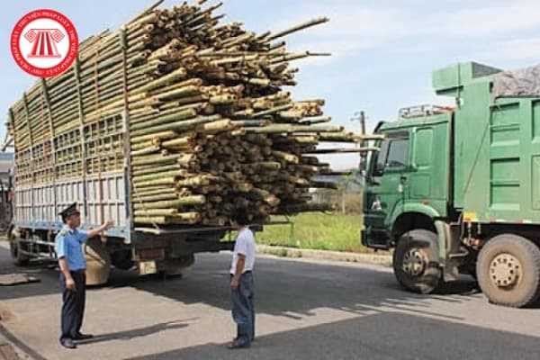 Xe tải vận chuyển hàng hóa quá khổ chiều dài trên đường gây mất an toàn giao thông