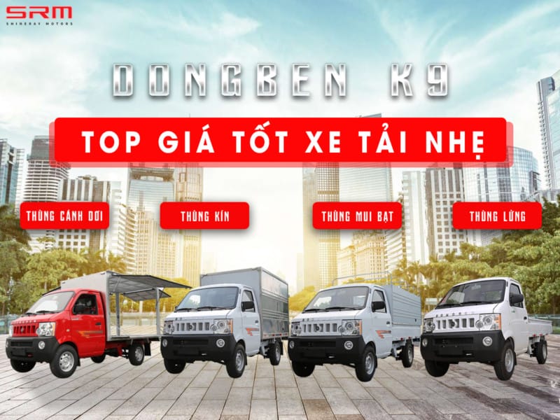 Xe tải van Dongben K9, một trong những dòng xe tải SRM phổ biến tại Việt Nam