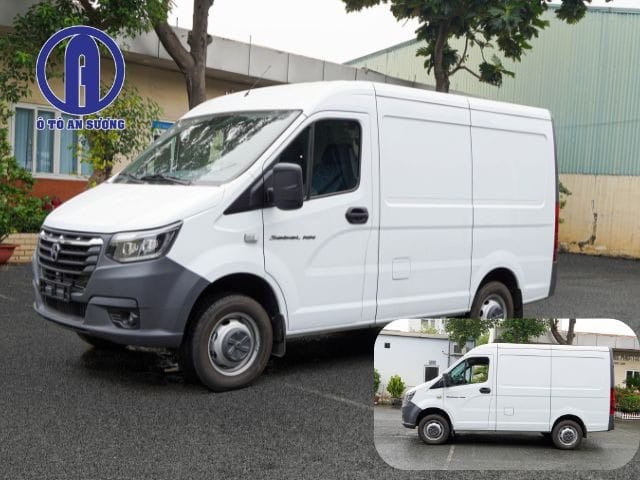 Xe tải van Gaz Sobol NN 3 chỗ với thể tích thùng lớn