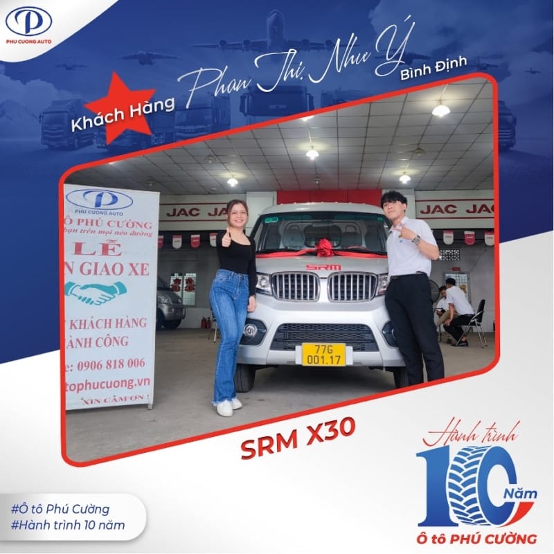 xe tải van SRM X30 phù hợp chở hàng nhẹ