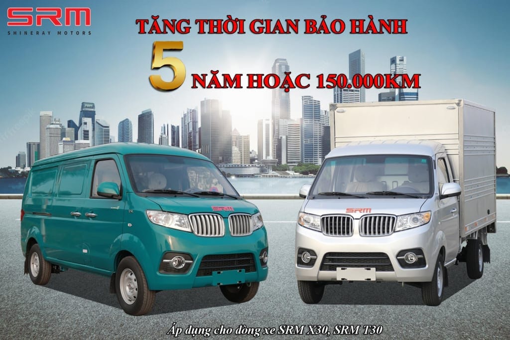 Xe tải van SRM X30 V2 2 Chỗ tổng quan