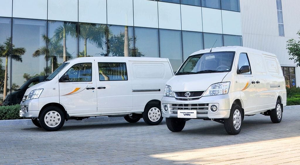 Xe tải van Thaco Towner Van mới thiết kế nhỏ gọn