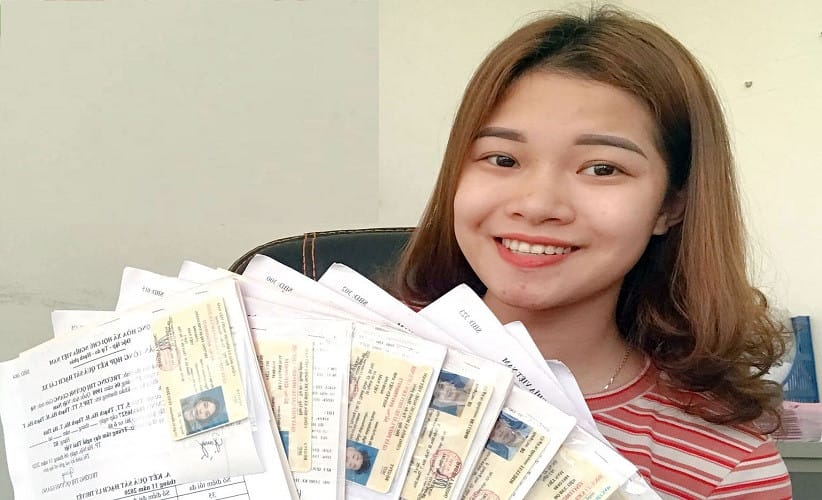 Xe tập lái trên sân sát hạch, minh họa chi phí đào tạo B2 thực hành