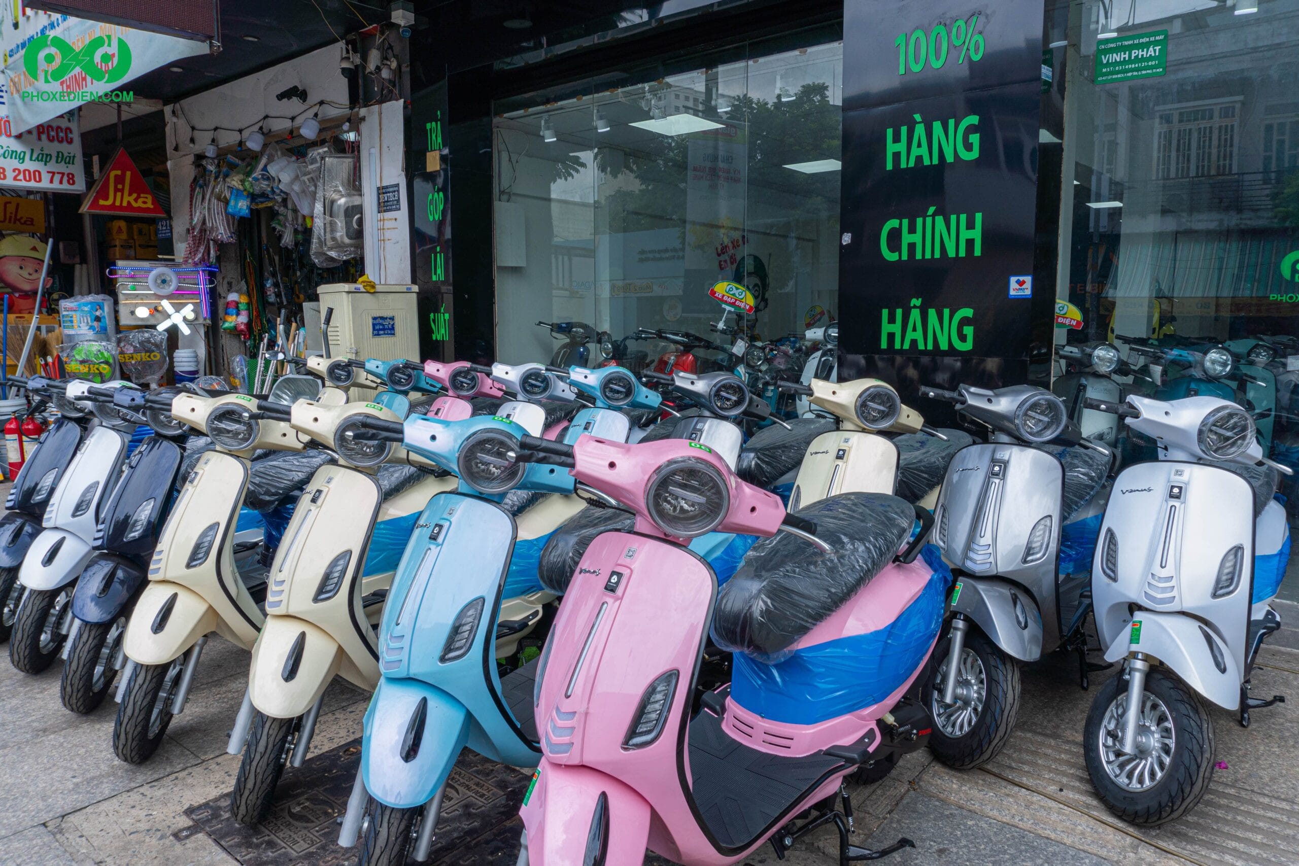 Xe tay ga 50cc DVMotor Venus màu trắng sang trọng